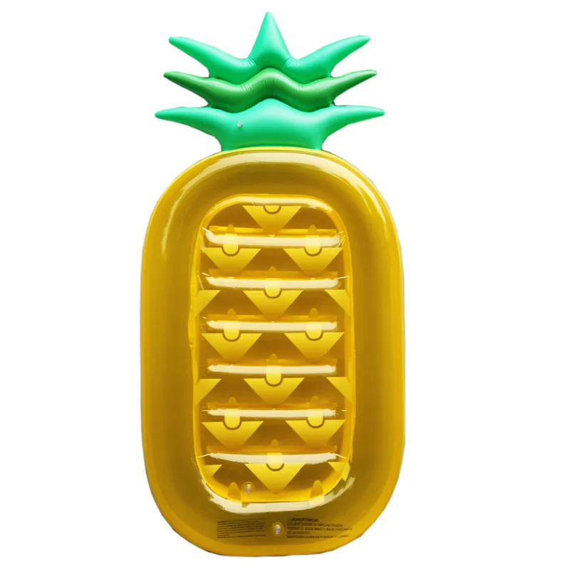 

Hot Salling Inflatable Pineapple Floating Row Island Personality Fruit Water Pad Pool Floats Ring Swimming Toys For Family Adult