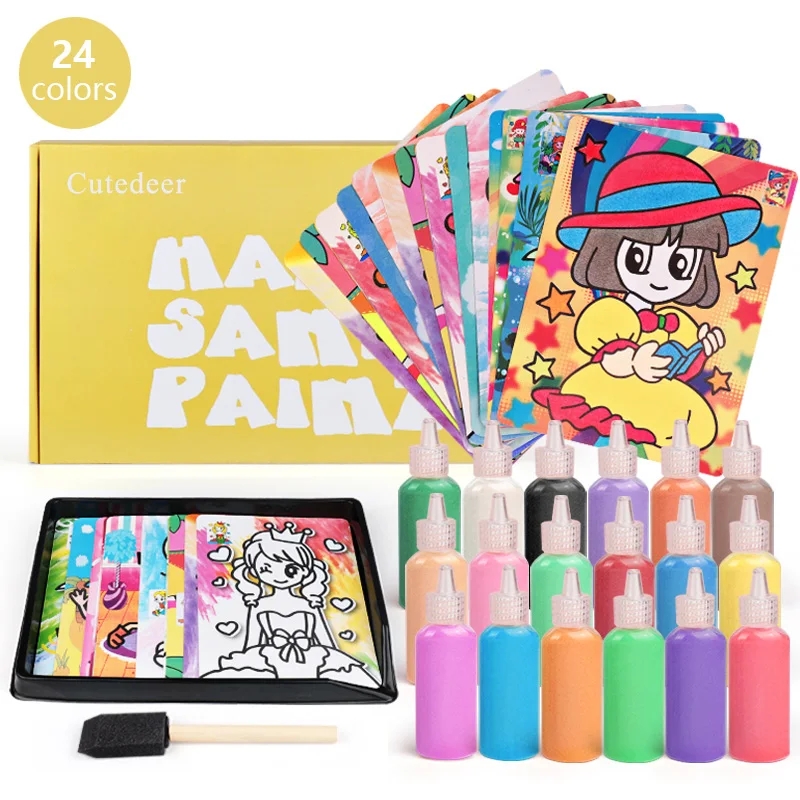 Детский набор для рисования песком Детские обучающие игрушки ручной работы