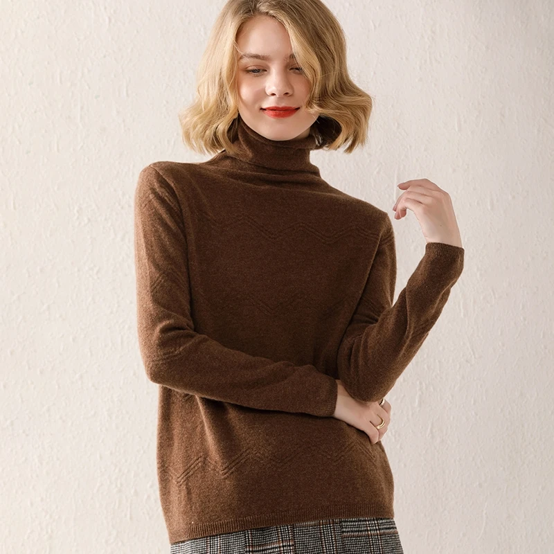 

Turtleneck Wool Sweater Tops Clothes For Women Pullover Ropa Mujer Invierno 2021 Blusas Femme Fashon Loose Warm