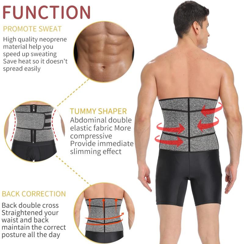 Мужской тренажер для талии моделирующий пояс похудения живота Корректирующее