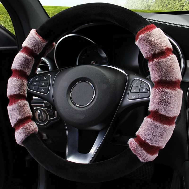 

Флисовые Чехлы для руля, подходящие аксессуары для автомобиля