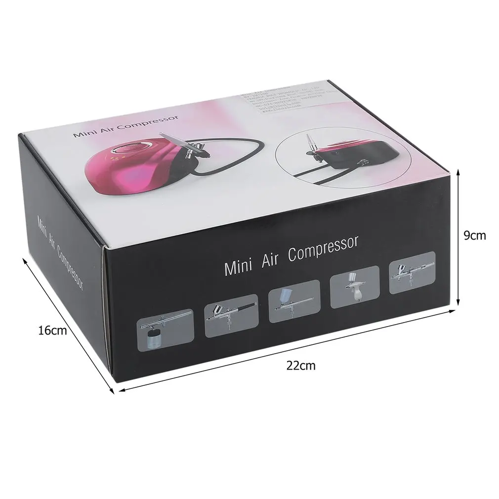 

Portable Mini Compressor Airbrush Spray Gun Set Tattoo Make Up For Nail And Art Painting Bt-19 EU Plug NEW SELLING
