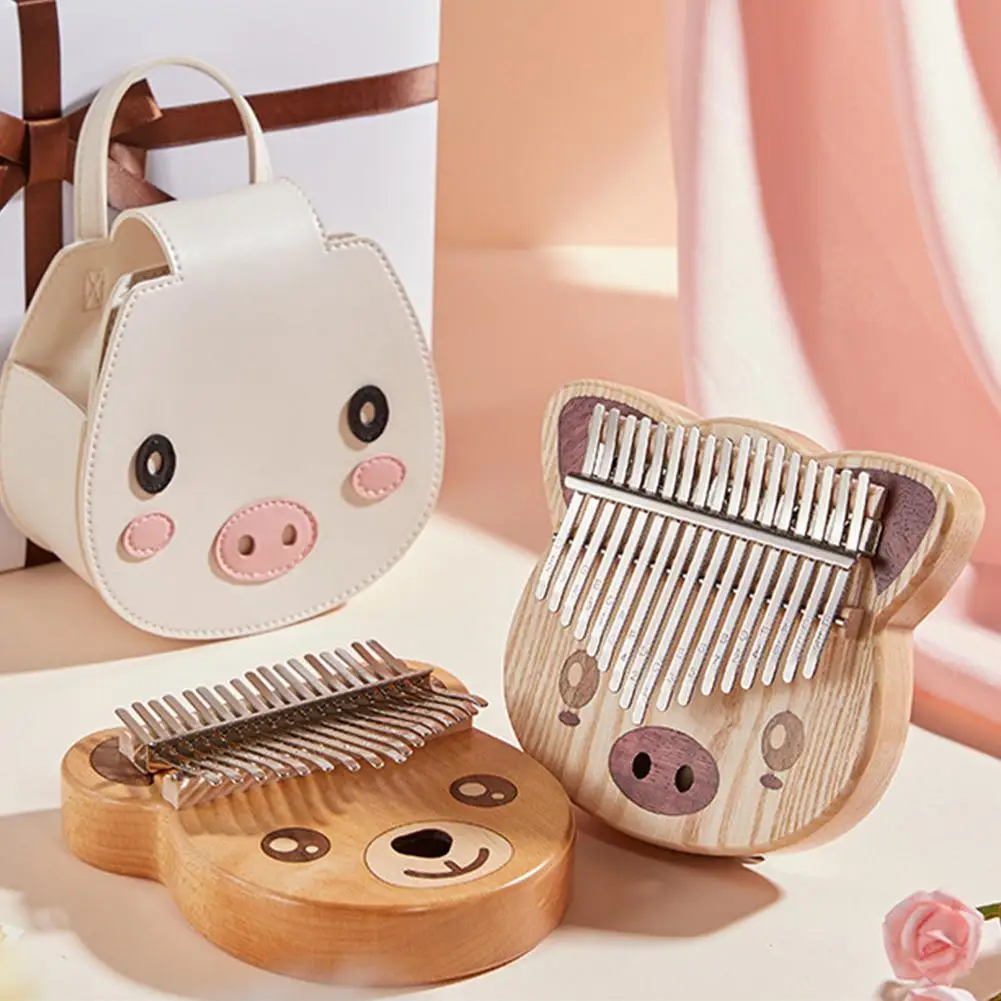 17 клавиш калимба большой палец пианино ясень зелькова деревянная Копилка