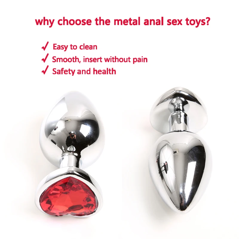 Анальная пробка стальной фаллоимитатор анальная из нержавеющей стали с