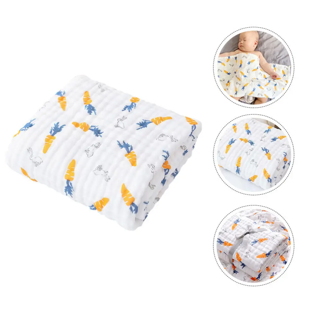

1Pc Creative Infant Bath Towel Super Absorbent Infant Cotton Towel White