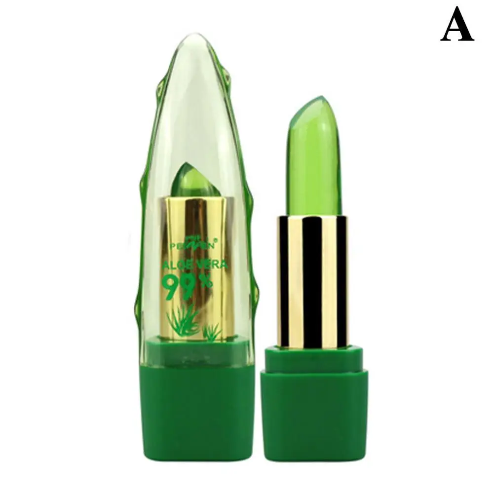 

Fen Aloe Vera Gel Jelly Temperature Change Lipstick Moisturizing Color Changing Plant Lip Balm