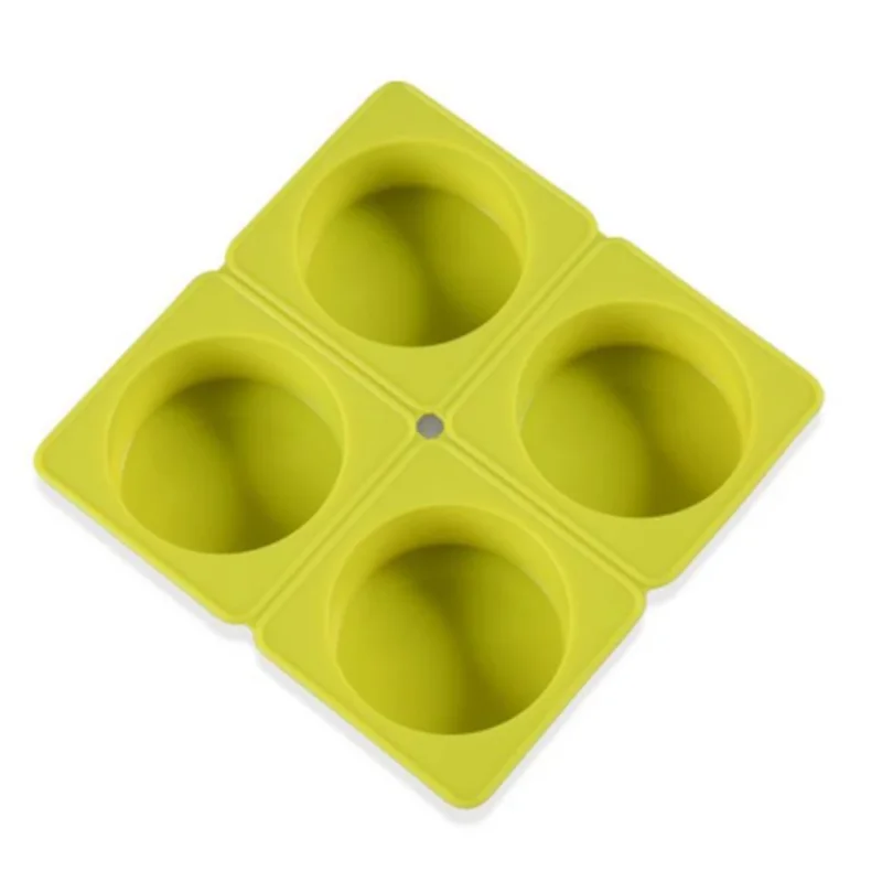 

4 Cell Round Soap Molds Silicone Mold Food Silicone Cake Mould Soap Form DIY Handmade Bakeware Mold Baking Tray Soap Making Mold