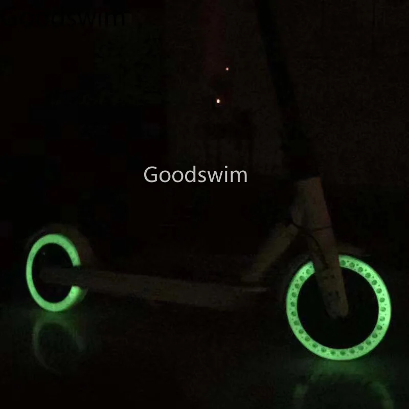 Luminous Shock Absorber Tire For Xiaomi Mijia M365 Scooter Skateboard Damping Rubber Tires Wheels Tyre Solid Hole | Спорт и