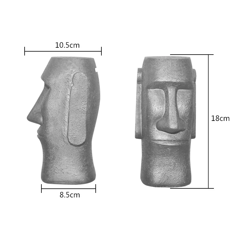 Новая искусственная полимерная статуя пасхального острова украшение для монет