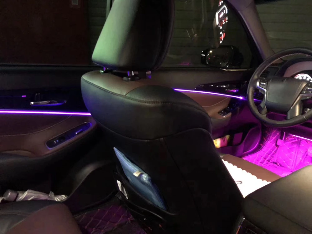 PMFC светодиодный декоративный планки осветителя синий/64 Цвета 4 двери весь