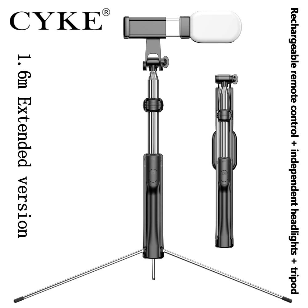 Выдвижной монопод CYKE 3 в 1 селфи палка рукоятка штатив аксессуар совместимый с iPhone