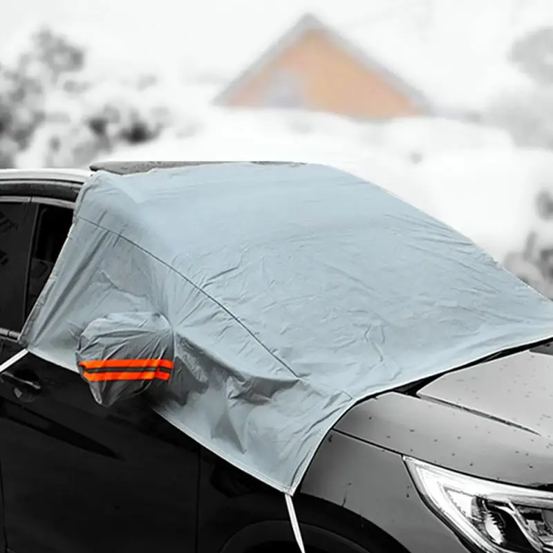 Универсальный чехол для лобового стекла автомобиля Защита от солнца зимний