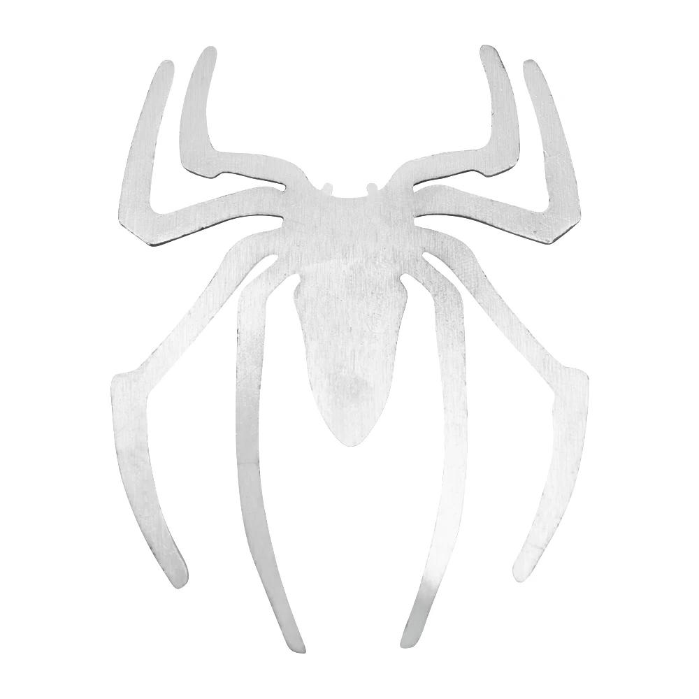 3D Автомобильные наклейки металлическая эмблема в форме паука хромированная