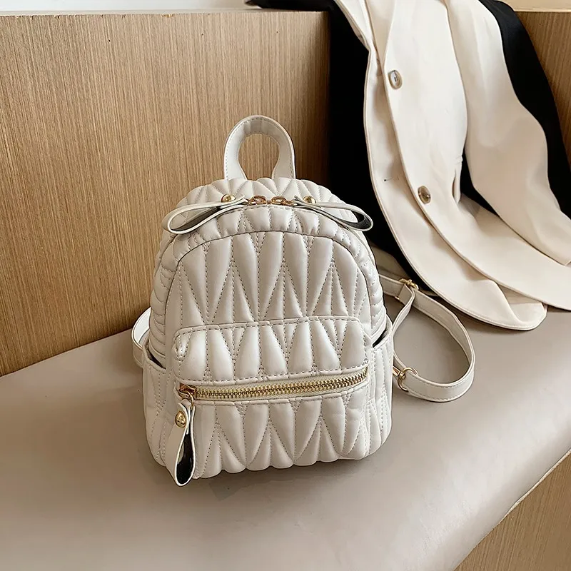 

2021 Mini Backpacks Women PU Leather Cute Small Backpack Female Pack Black Backpacks For Teen Girls Fashion Bagpack