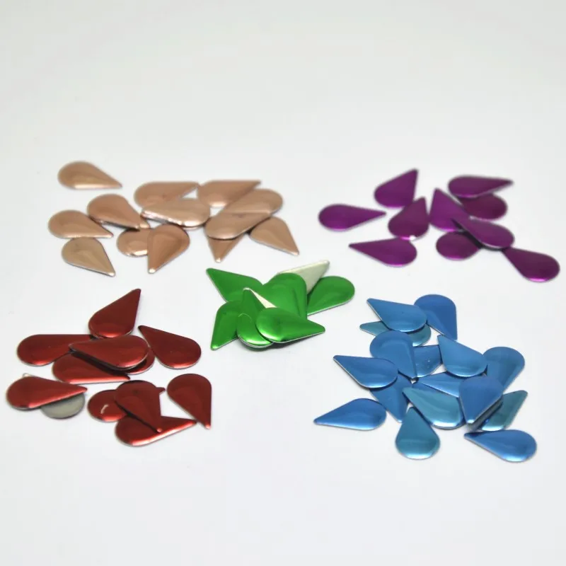 Металлические бусины в форме капли серебристые/золотистые/разноцветные|Стразы| |