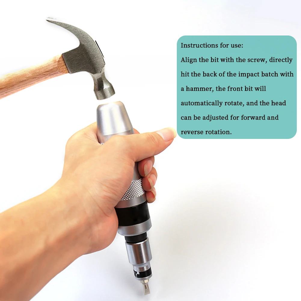 

Multi-Purpose Screwdrivers Kit Heavy Duty Shock Screw Driver Chisel Bits Tools Socket Impact Screwdriver Set With Case Flat Kits