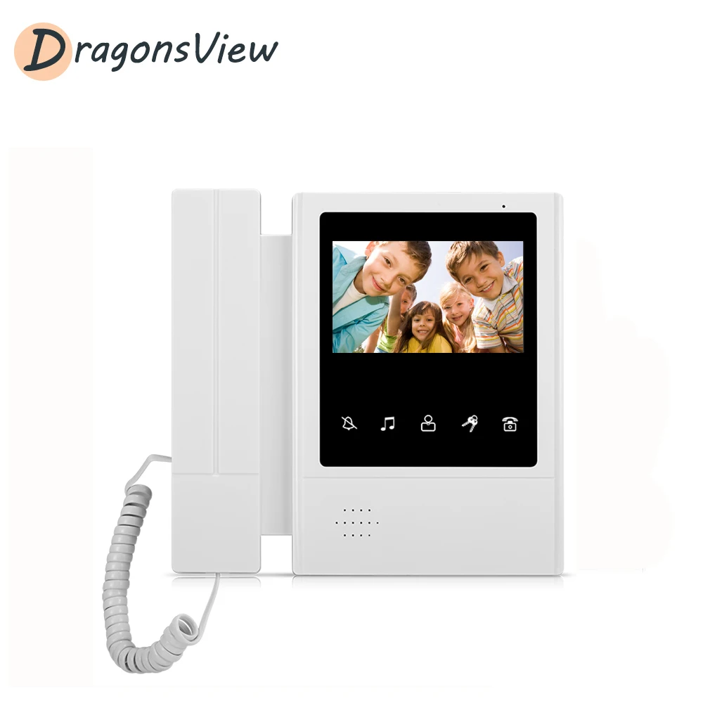Видеодомофон DragonsView для квартиры видеодомофон 4 3 дюйма 6 устройств домашней