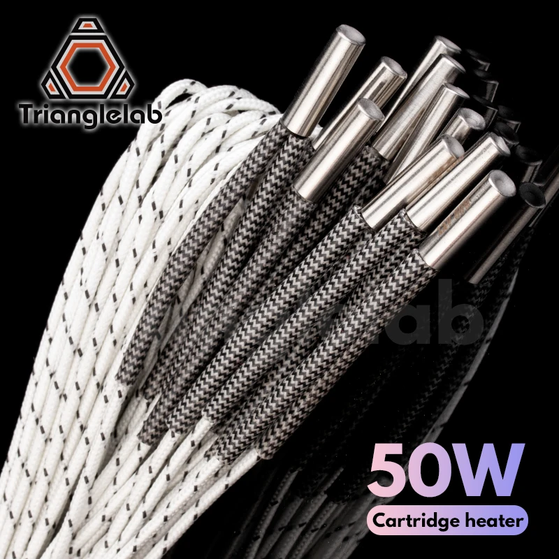 Trianglelab 3D принтер 6*20 мм 12 В/24 В 50 Вт картридж нагревателя с кабелем 100 см для