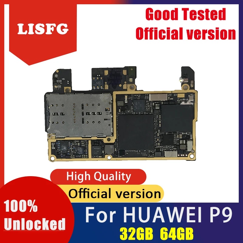Разблокированный EVA-L09 EVA-AL10 EVA-DL00 EVA-AL00 материнская плата для huawei P9 логика материнская плата 32 GB/64 GB с чипами