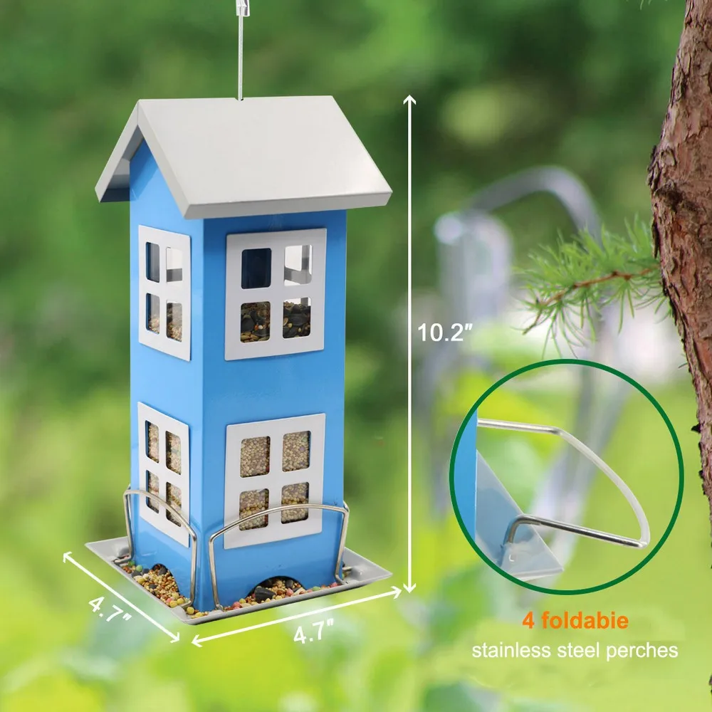 

Easy To Install Light Hanging Wild Garden Outdoor Decoration Bird House Feeder Outdoor Garden Decoration Bird Feeder