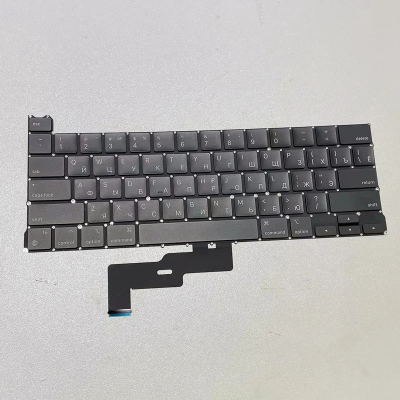 

Клавиатура A2338 с поддержкой русского языка и небольшой клавиатурой Enter для Macbook Pro Retina 13 дюймов A2338 2020 года