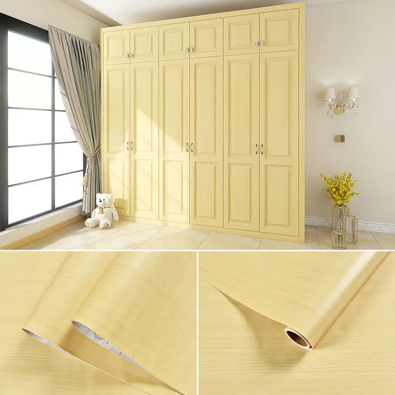

Multi-purpose Stickers PVC Self-adhesive Wallpapers Waterproof Wall Sticker Renovation Old Furniture Peel and stick Wall in Roll