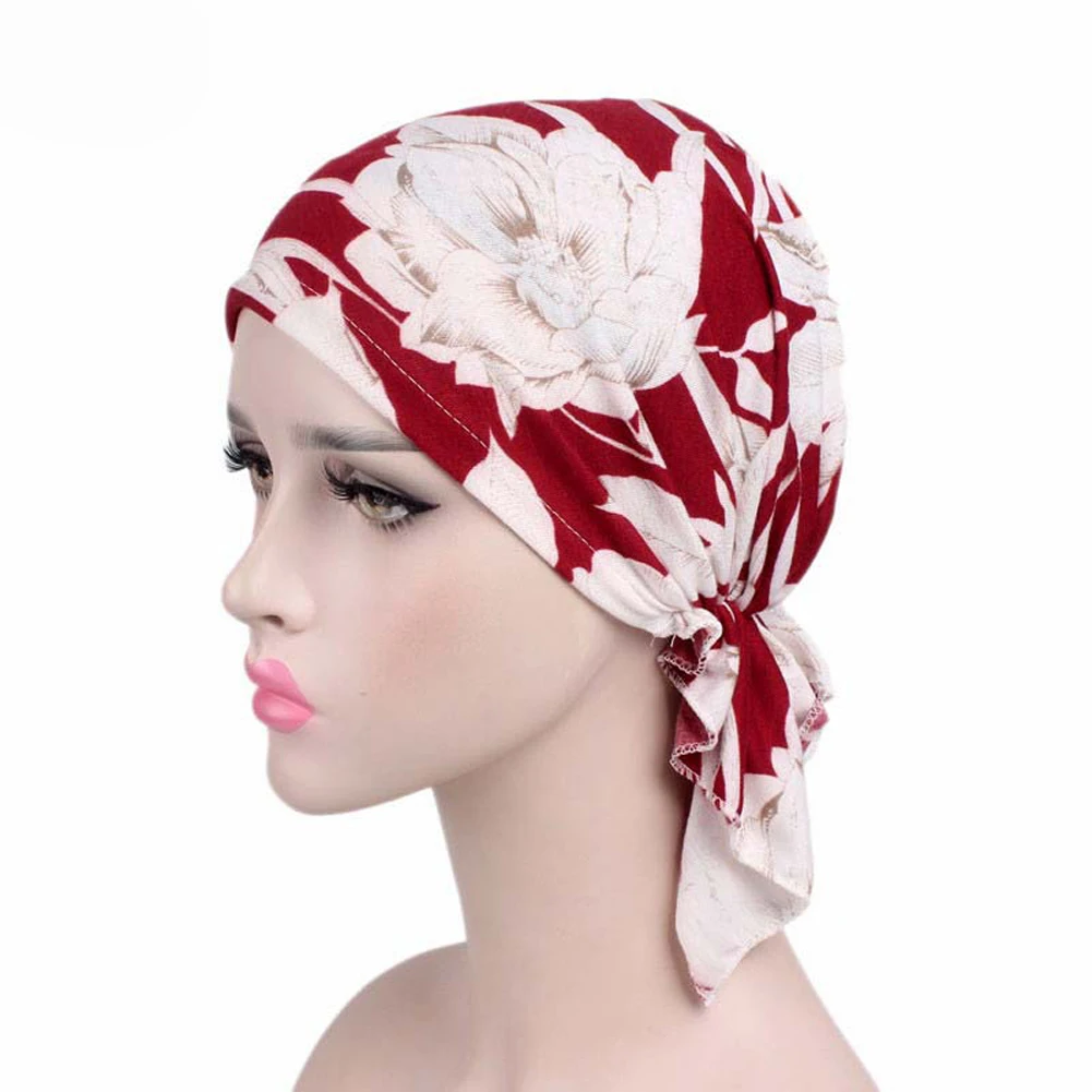 

print muslim turban scarf for women islamic inner hijab caps Arab wrap head scarves femme musulman turbante mujer