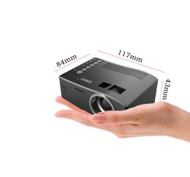 Новый оригинальный мини светодиодный проектор Unic UC18 портативный мультимедийный