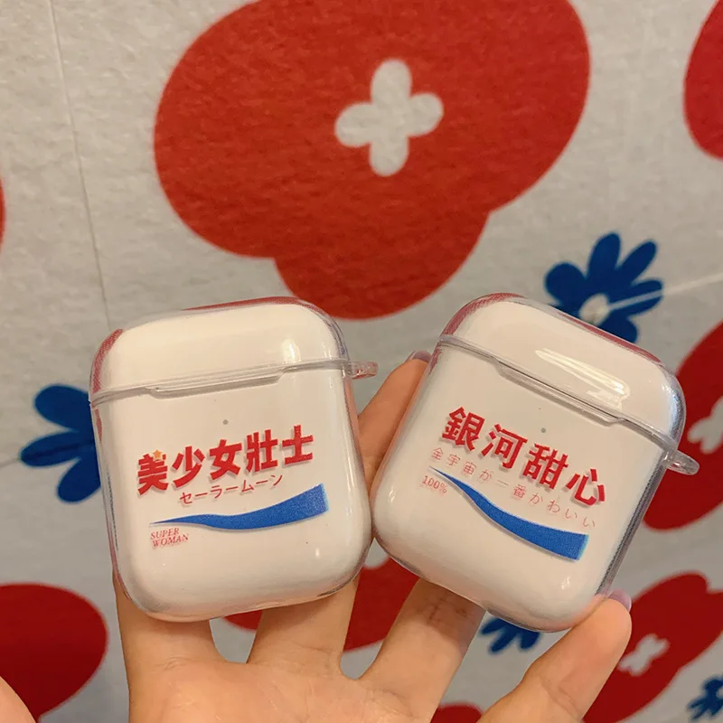

Personalized Text for Girls AirPods1/2/Pro3 Bluetooth Headset Silicone Transparent Simple Protective Cover Wholesale