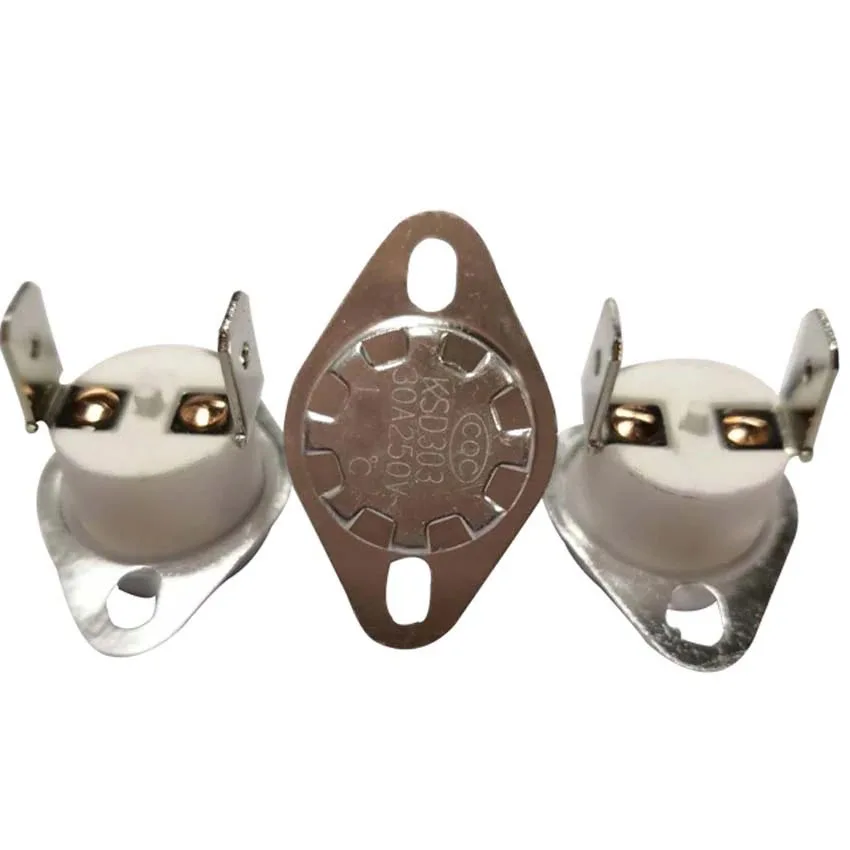 

Ceramics 30A NO NC Reset Temperature Control Sensor Switch 40℃45℃50℃60℃70℃80℃90℃100℃110℃120℃130℃140℃150℃ Thermostat Switch