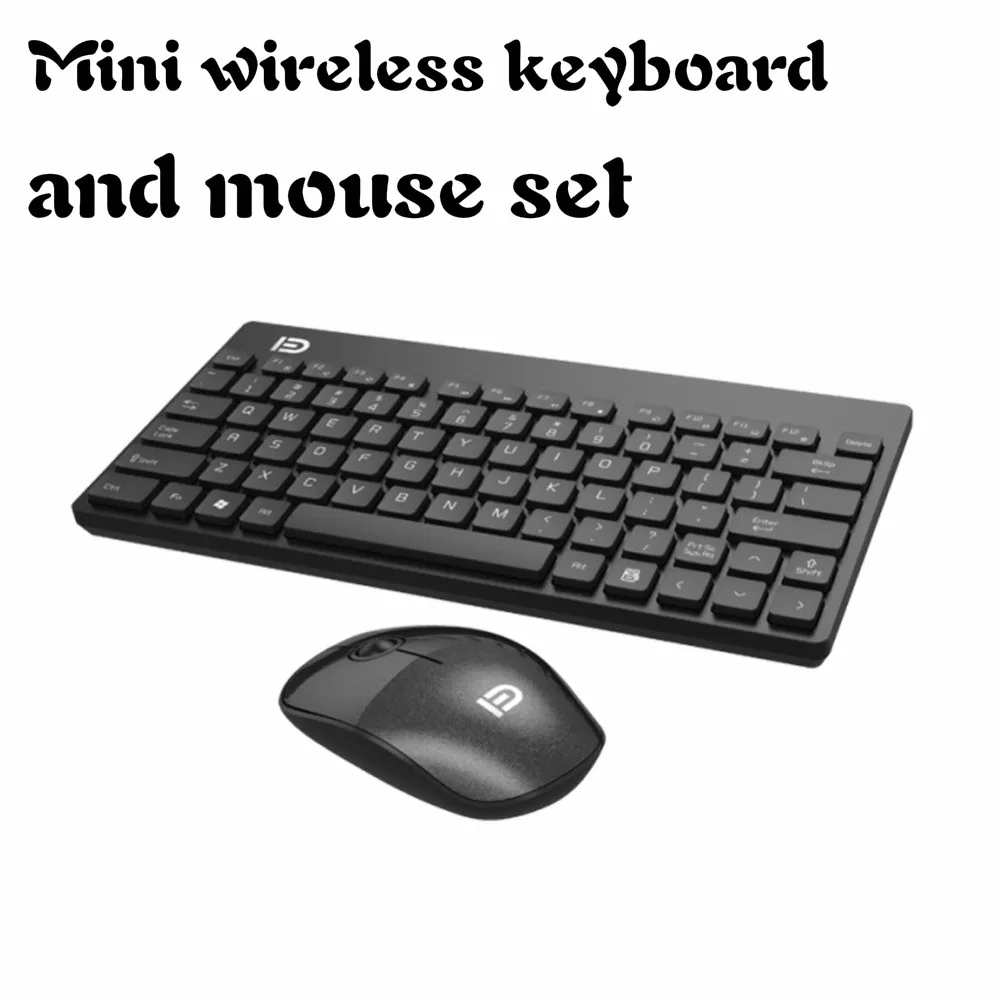 Новая беспроводная USB клавиатура и мышь комбо набор портативная беззвучная мини