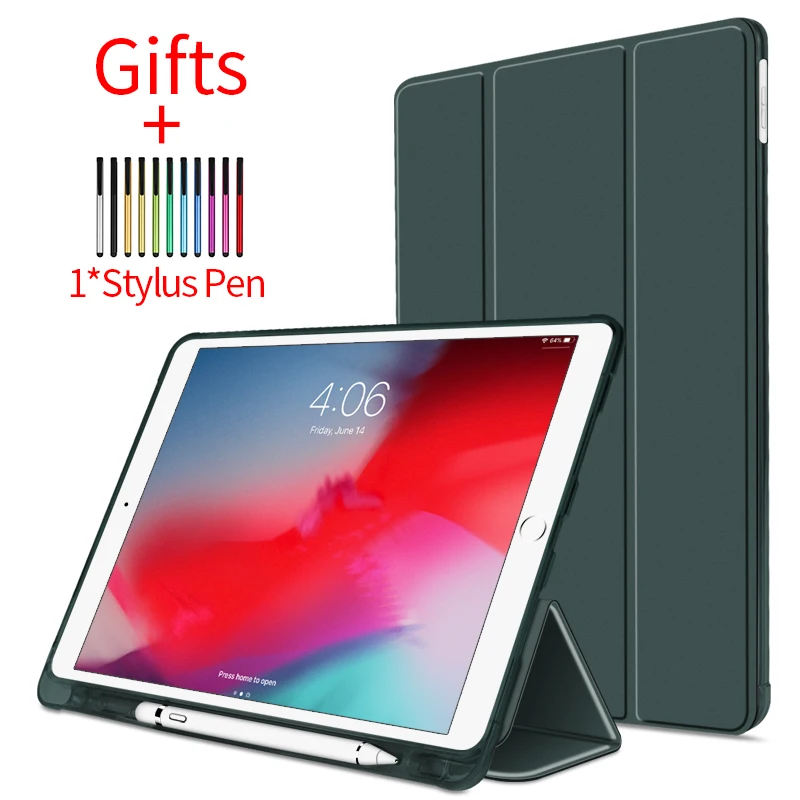 Чехол для iPad 2019 10 2 дюйма чехол A2198 A2197 A2232 поколения тонкий ТПУ силиконовый умный