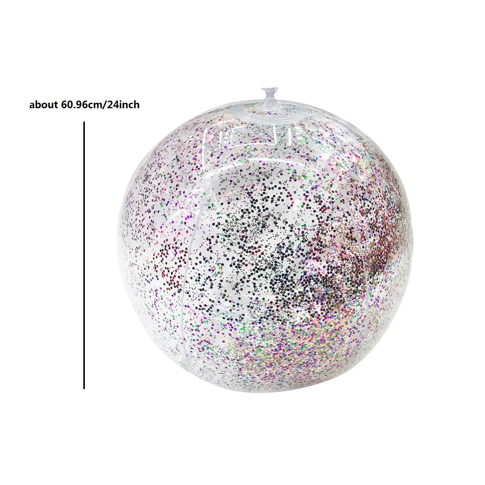 

Children Swimming Ball Toys Sequins Beach Ball Pool Toy Balls Confetti Glitter Inflatable Clear Balls Poo Floating Toy Ball#4