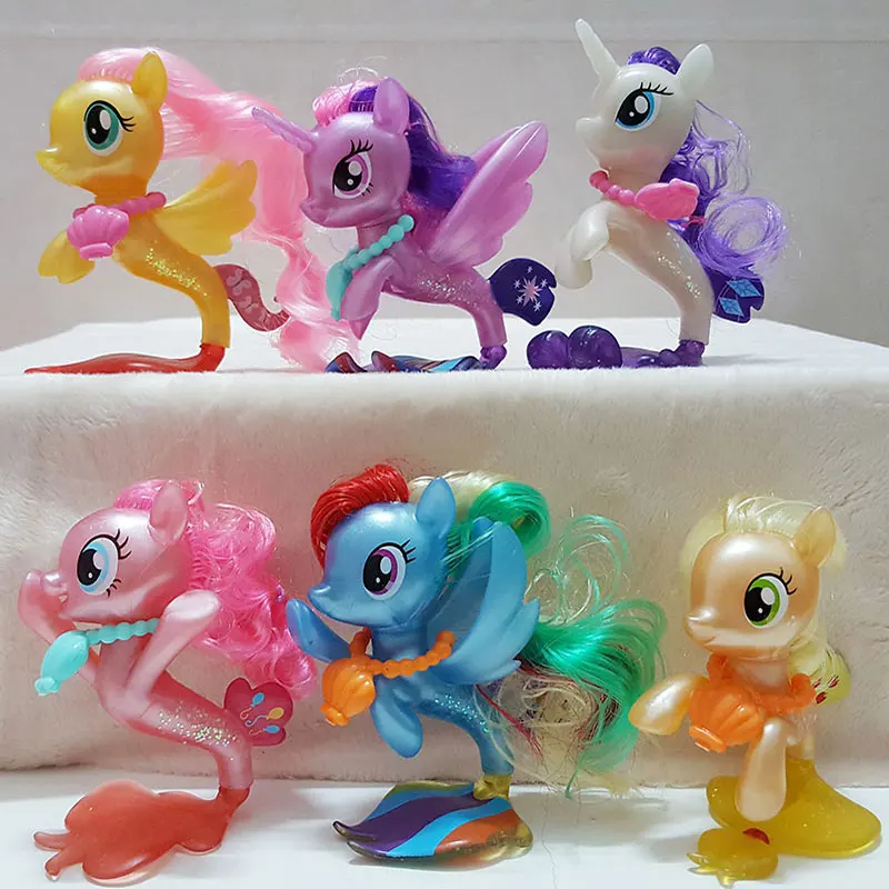 10 My Little Pony пластиковая игрушка Русалка Сумеречная Искорка Радуга Дэш Пинки Пай аниме куклы игрушки для детей подарок - Цвет: 10