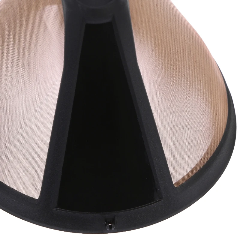 

Stainless Steel Cone Shaped Permanent Coffee Filter Handles Washable Cafe Tools