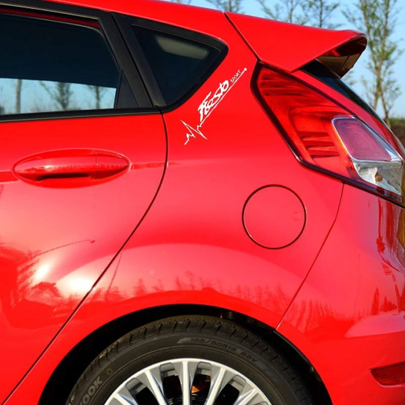 

2 шт., виниловые автомобильные наклейки для Ford Fiesta