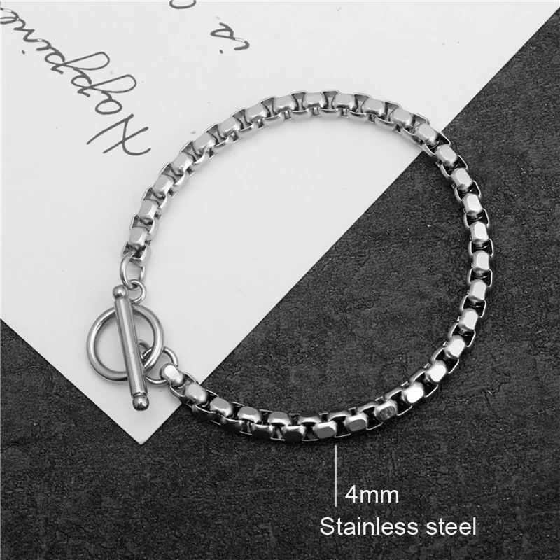 Браслет из нержавеющей стали/пара/женщины/bileklik/femme браслет стали pulseira Hombre для