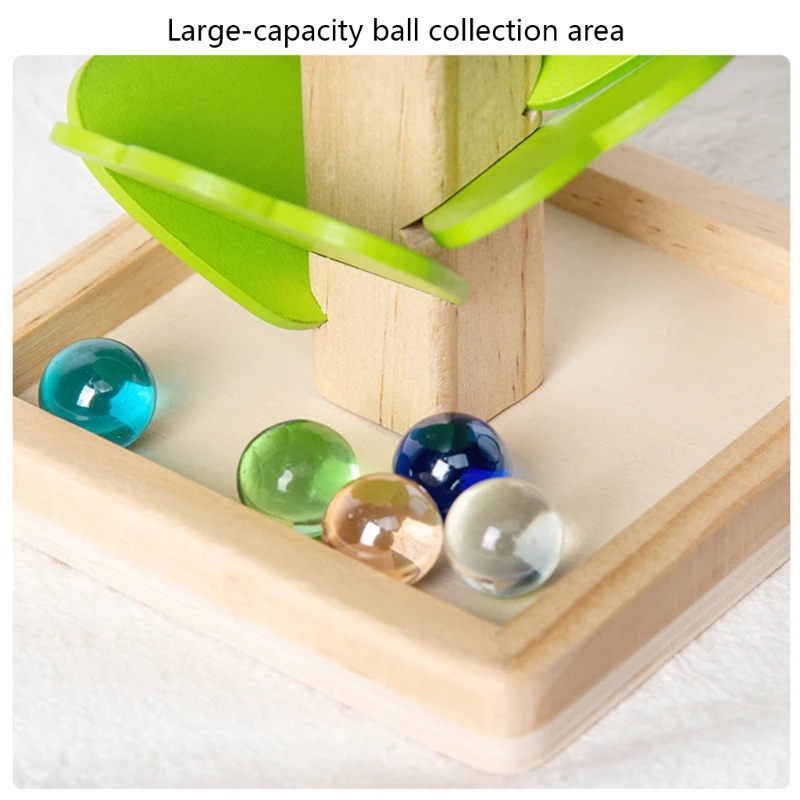 

Wooden Stacking Block Tree Building Blocks Brain Developmental Bead Falling Wooden Toy Montessori Gift for Preschools