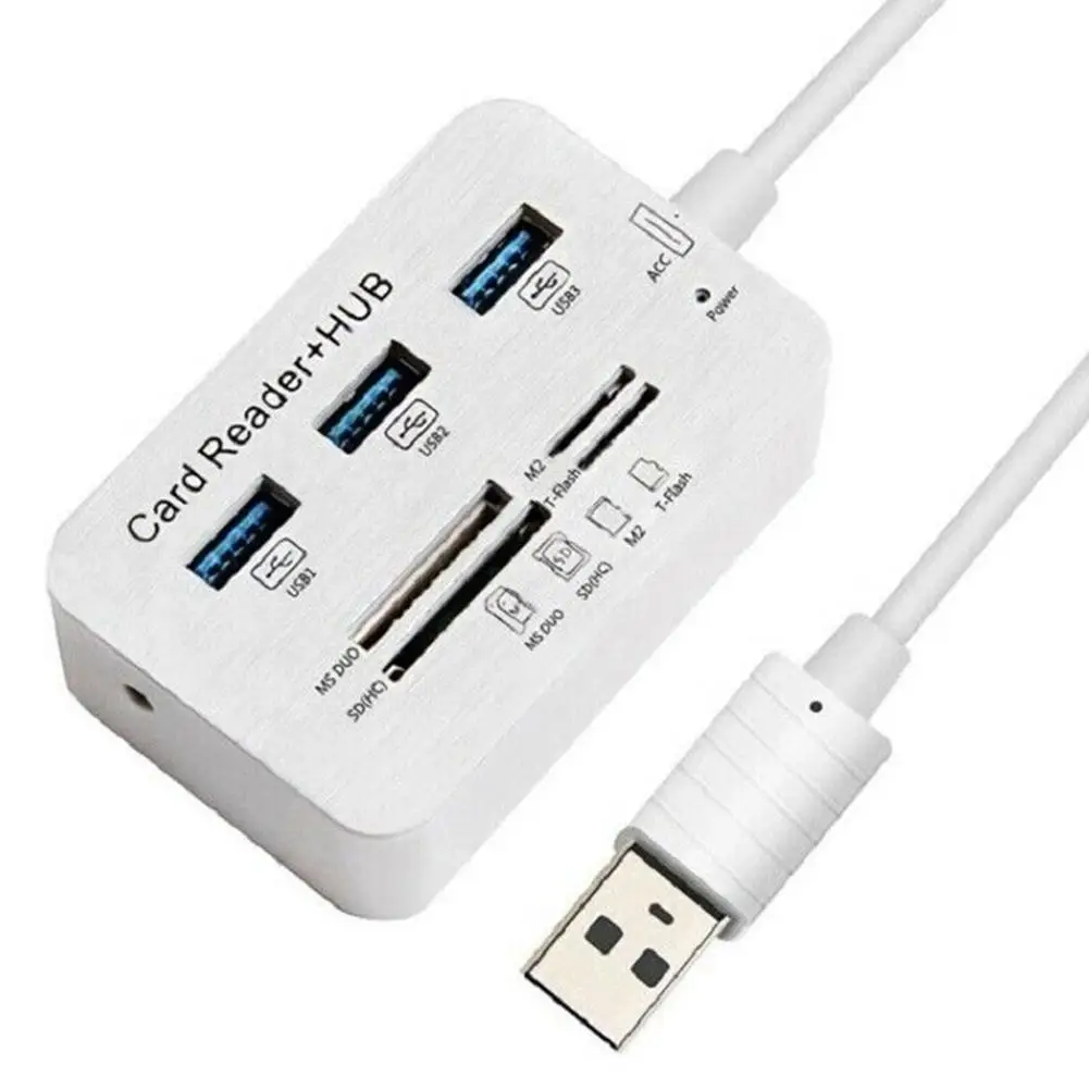 

Концентратор USB 2,0 адаптер к 3 USB 3,0 MS M2 TF кардридер конвертер разветвитель скорость передачи данных до 480 BPS