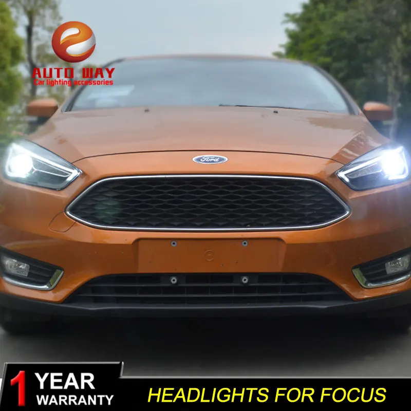 Стайлинг автомобиля 2 шт./1 комплект светодиодный фары ford focus Головной фонарь фара