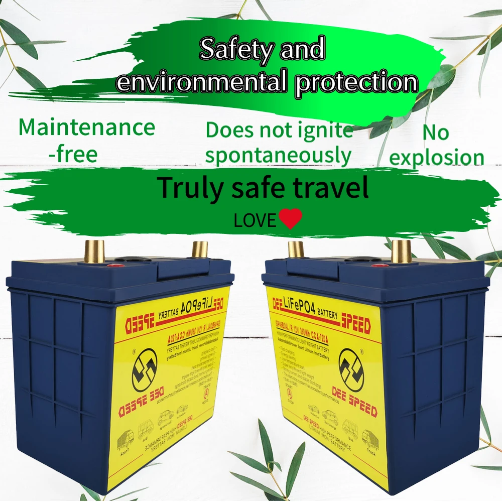 Литий Железный Аккумулятор для начинающих автомобилей 80 Ач 100 Lifepo4 12 В батареи со