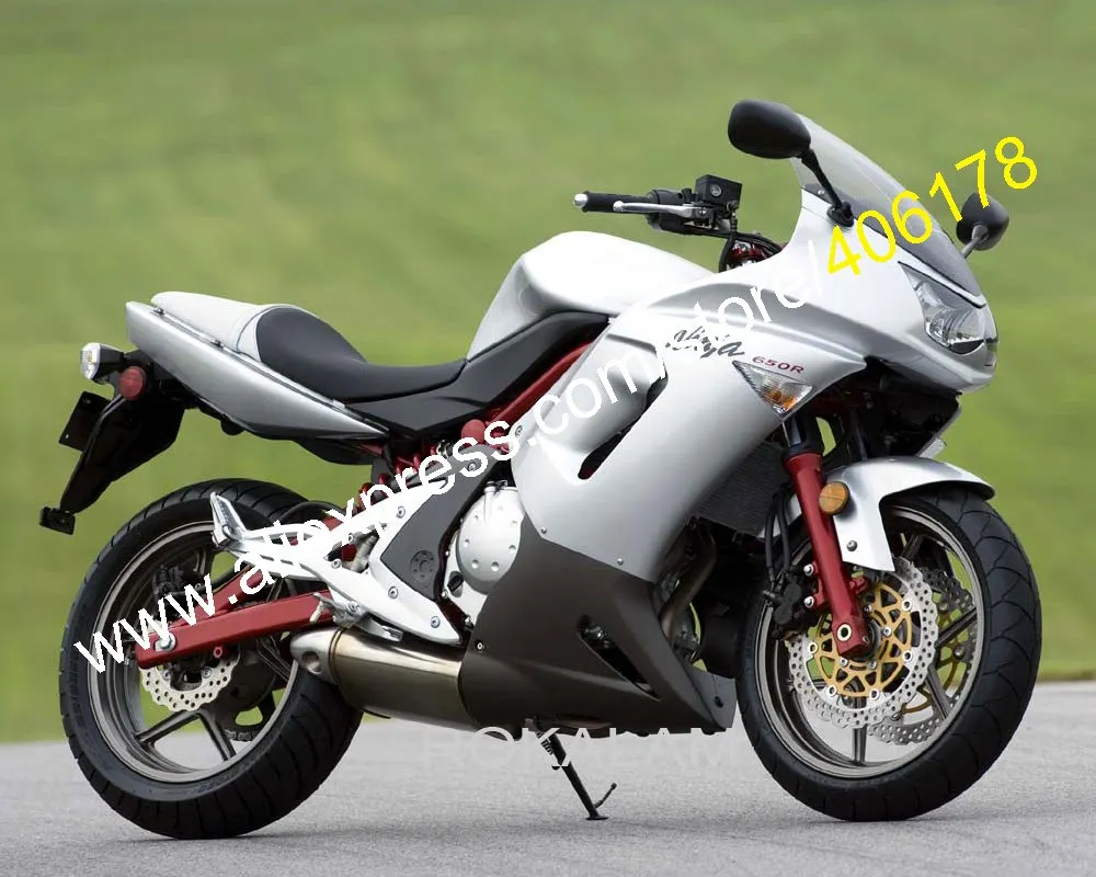 Обтекатель 06 07 08 комплект обтекателей для Kawasaki ER 6F 2006 2008 полный серый ниндзя 650
