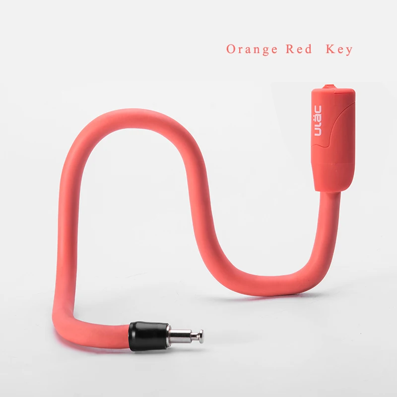 Orange Red Key ULAC велосипедный замок MTB дорожный велосипед пароль Ключ анти-Sheft память 4 цвета Сверхлегкий портативный стальной замок велосипедные безопасные аксессуары - Цвет: Orange Red Key