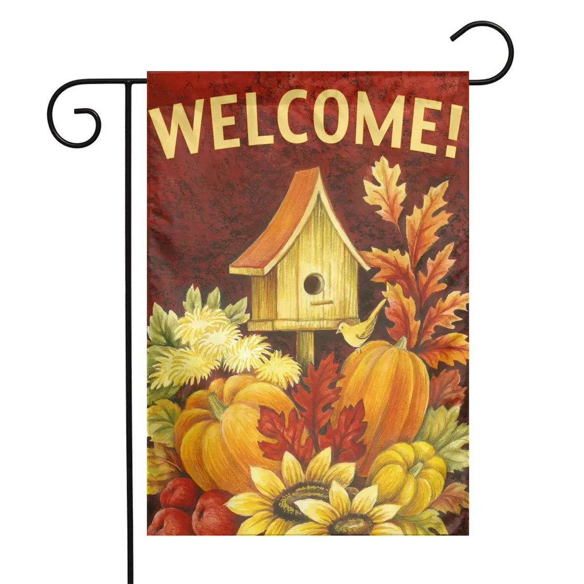 

Pumpkin Welcome Garden Thanksgiving Flag 12*18in Garden Flag