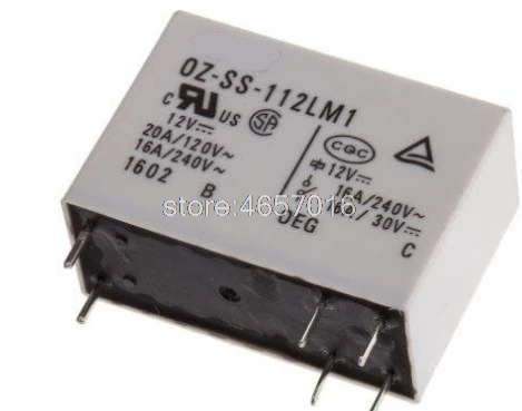 

5 шт./лот импортное реле мощности TE OZ-SS-124LM1 6PIN 16A / 240VAC