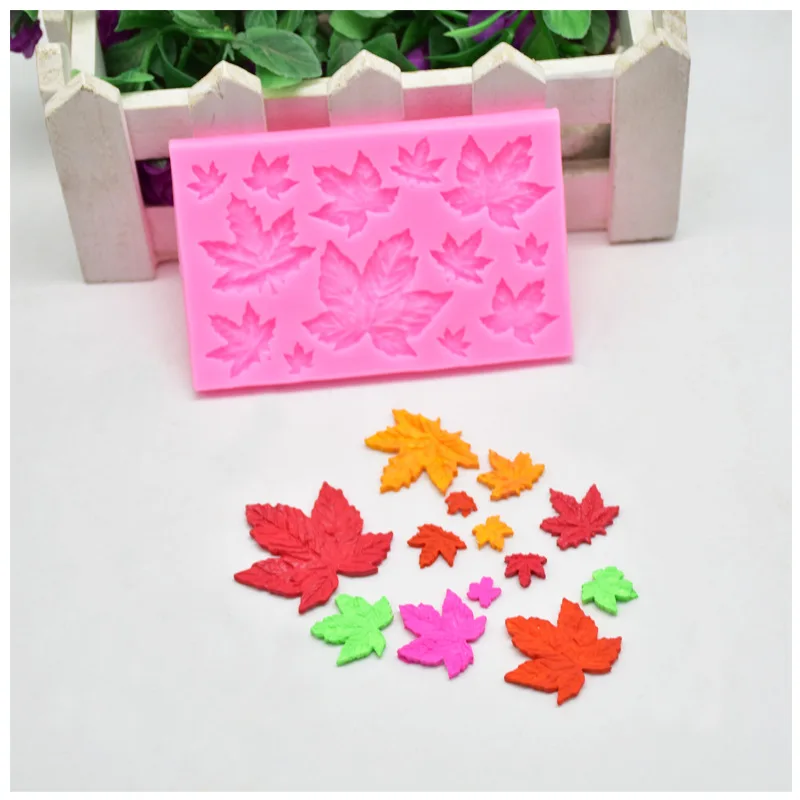 Силиконовая форма в виде кленового листа инструмент для выпечки торта шоколада |