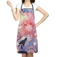touhou anime apron kitchen aprons for women men bibs household cleaning pinafore home cooking apron for manicure
