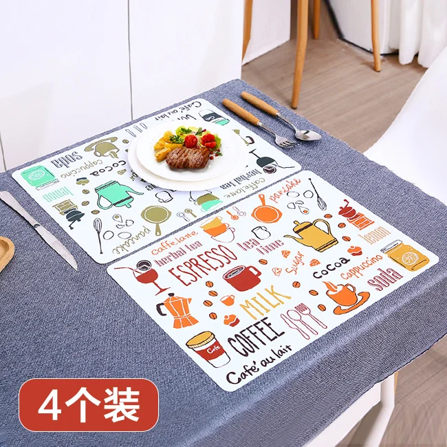 

Коврик-салфетка водонепроницаемый и маслостойкий коврик-салфетка в западном стиле с защитой от ожогов домашний симпатичный теплоизоляцио...