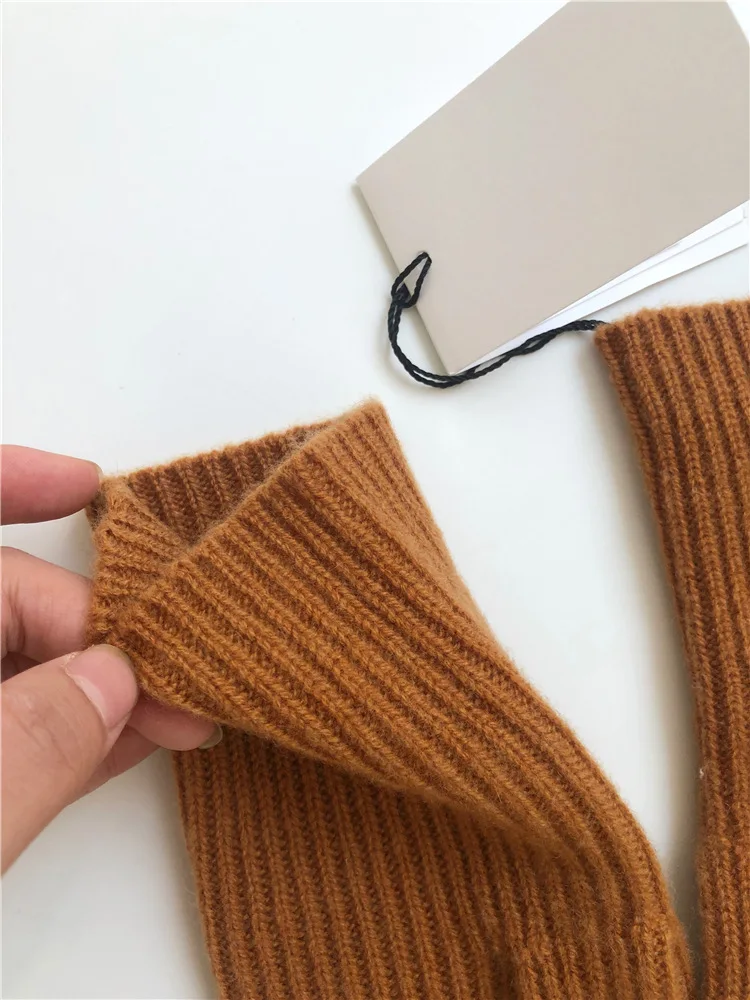 100% кашемировые перчатки зимние женские теплые карамельные Простые подарок на