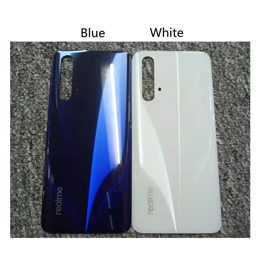 6 57 for realme x50 battery back cover x50m x50t housing door rear glass case for oppo realme x50 5g back battery cover free global shipping